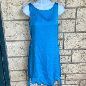 Alice & Olivia Silk Dress 90s Y2k thin light Flow with Tie Includes Size XS